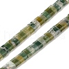 Natural Moss Agate Beads Strands G-Z045-A14-01-1