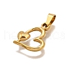 304 Stainless Steel Pendants STAS-B086-05G-2