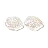 UV Plating Rainbow Iridescent Acrylic Beads PACR-M001-08B-4