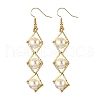 Brass Dangle Earrings EJEW-TA00650-2