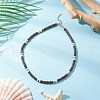 Natural Coconut Heishi Beaded Necklaces NJEW-JN05308-01-1