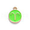 Alloy Enamel Pendants ENAM-S124-01B-06A-2