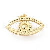 Brass Micro Pave Clear Cubic Zirconia Pendants KK-M235-13G-2