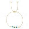 Bohemian Style Natural Amazonite Braided Beads Bracelets for Women US9880-2-1