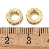Rack Plating Brass Micro Pave Clear Cubic Zirconia Beads KK-U030-32G-08-2