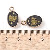 Natural Obsidian Pendants G-C102-08F-G-3