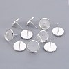 304 Stainless Steel Stud Earring Findings X-STAS-F188-01P-D-2