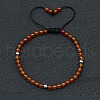 Adjustable Natural Carnelian Braided Beaded Bracelets for Women LG9619-4-1