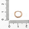 316 Stainless Steel Micro Pave Clear Cubic Zirconia Hoop Cartilage Earrings WG9FB89-01-3