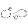 316 Surgical Stainless Steel Stud Earrings EJEW-N097-077P-2