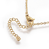 304 Stainless Steel Pendant Necklaces NJEW-E141-02G-4