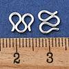 Brass S-Hook Clasps KK-P284-12S-3