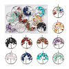 Yilisi 10Pcs 10 Styles Natural & Synthetic Gemstone Pendants G-YS0001-23-10