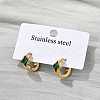 304 Stainless Steel Hoop Earrings EJEW-P309-05G-4