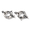 925 Thailand Sterling Silver Large Spring Ring Clasps STER-D003-60D-AS-2
