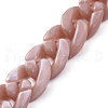 Handmade Acrylic Curb Chains AJEW-JB00679-02-3