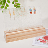 Wood Brooch Storage Holder ODIS-WH0038-129-3