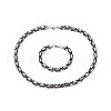 201 Stainless Steel Jewelry Sets SJEW-F207-05BP-1