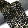 3-Color Dyed Natural Tiger Eye Beads Strands G-C116-A82-02-1