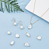 SUPERFINDINGS 80Pcs 4 Styles ABS Plastic Imitation Pearl Pendants PALLOY-FH0001-84-4