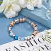 Unicraftale 6Pcs 3 Colors Stainless Steel Textured Beads STAS-UN0020-81-3