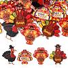 20Pcs 4 Styles Thanksgiving Day Opaque Acrylic Pendants SACR-CJ0001-44-3