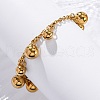 Ion Plating(IP) 304 Stainless Steel Charm Bracelets BJEW-L636-05-G-2