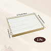 CALFOVERA 1Pc 4 Rows/18 Grids Imitation Leather Jewelry Pendant Trays CON-CL0001-01-2