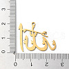 201 Stainless Steel Pendants STAS-D041-02G-3