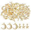 HOBBIESAY 40Pcs 2 Style Brass Charms KK-HY0001-95-1