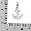 304 Stainless Steel Micro Pave Cubic Zirconia Pendants STAS-D112-03P-08-3