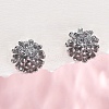 Brass Stud Earrings EJEW-Q014-34P-4