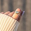 2Pcs Heart Alloy Finger Rings for Women FS-WG57BD0-04-2