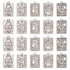  40Pcs 8 Style Tibetan Style Alloy Pendants FIND-NB0003-49-1