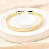 Brass Cuff Bangles for Women BJEW-G742-02G-1