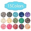 15 Colors Handmade Polymer Clay Beads Strands CLAY-YW0001-45-2