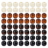 Globleland 400Pcs 4 Colors Wood European Beads WOOD-GL0001-15-1