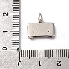 Brass Micro Pave Cubic Zirconia Pendants KK-P308-35P-3