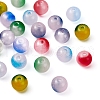 6 Style Spray Painted Glass Beads Strands GGLA-YW0001-08-4