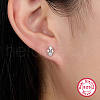S925 Sterling Silver Rhombus Stud Earrings QJ5741-2-1