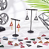  180Pcs 6 Colors Wood Pendants WOOD-NB0002-23-5