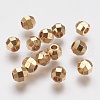 Faceted Brass Beads KK-F736-03C-1