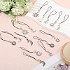 16Pcs 8 Style Alloy Mobile Straps HJEW-GL00014-5