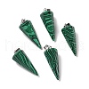 Synthetic Malachite Pendants G-G848-01P-08-1