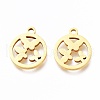 Ion Plating(IP) 201 Stainless Steel Charms STAS-A047-15G-1
