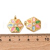 304 Stainless Steel Rhinestone Pendants STAS-U061-14G-02-3