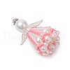 Beaded Angel Charms PALLOY-MZ00435-04-3