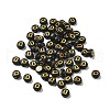 Plating Opaque Acrylic Beads OACR-R005-03D-1