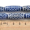 Blue Tibetan Style dZi Beads Strands TDZI-NH0001-B02-01-5