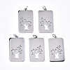 304 Stainless Steel Pendants STAS-S116-016P-1